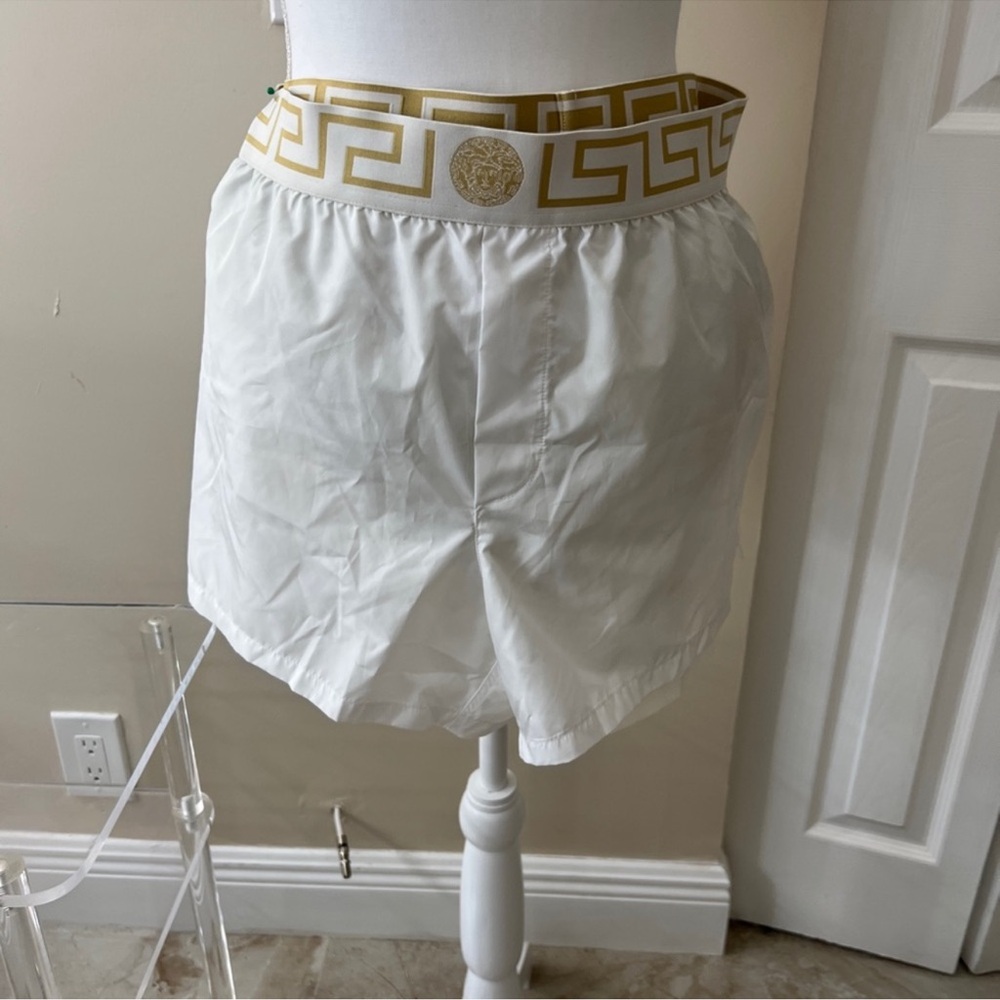 Versace white and gold men swin short